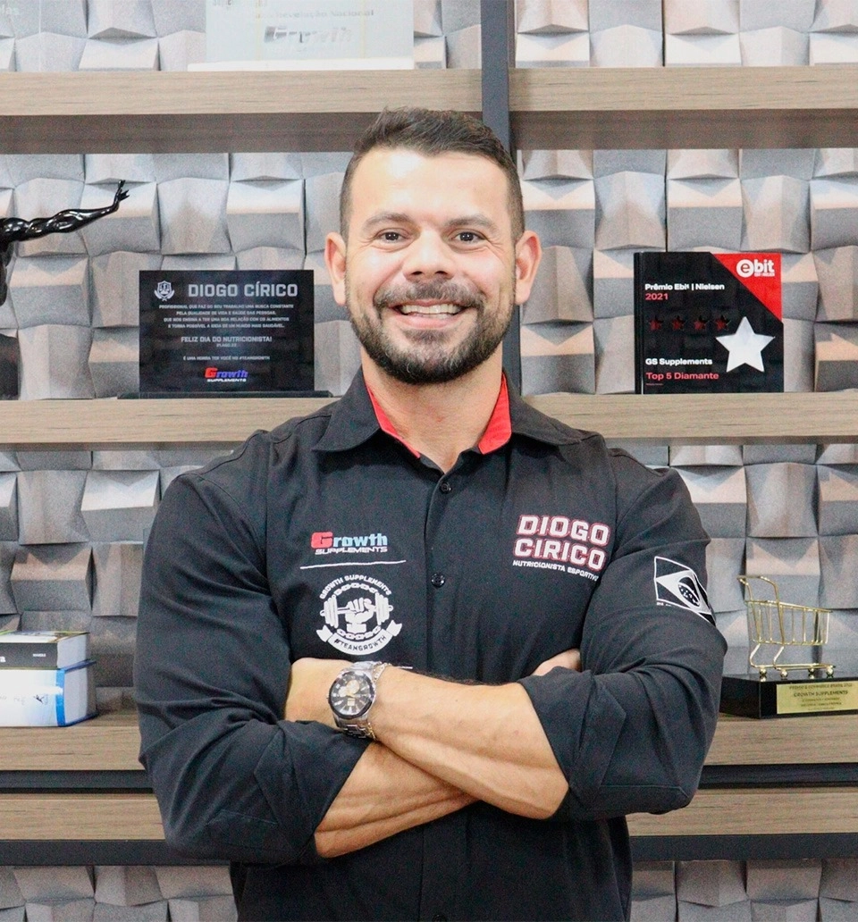 Diogo Cirico nutricionista da Growth Supplements